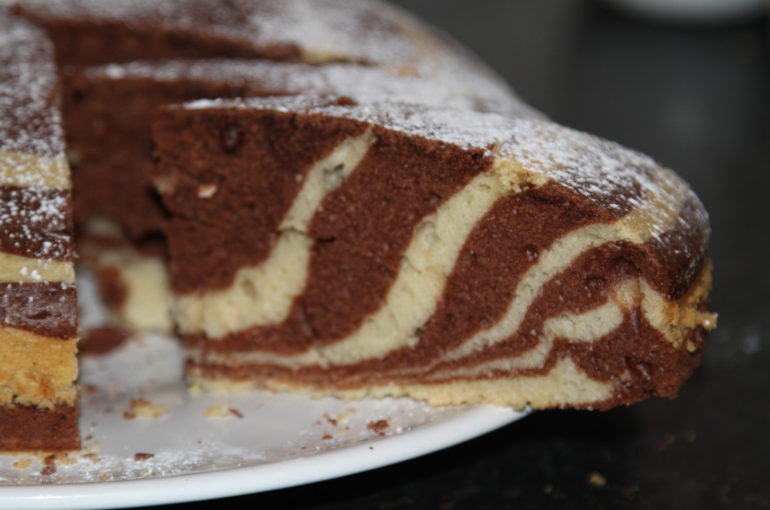 ciasto zebra - wypieki domowe